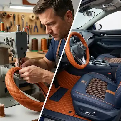 Estética interior automotriz premium — Sol Audio Car