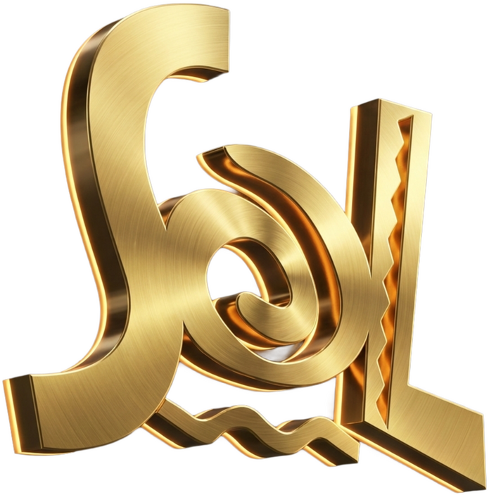 Logo Sol Audio Car Logo dorado Sol Audio Car - Especialistas en estética y sonido vehicular en Rosario.